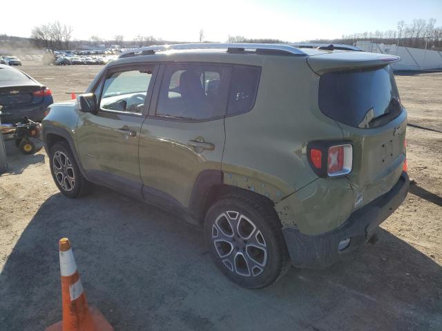 ZACCJBDT1FPC08417 - 2015 JEEP RENEGADE LIMITED GREEN photo 2