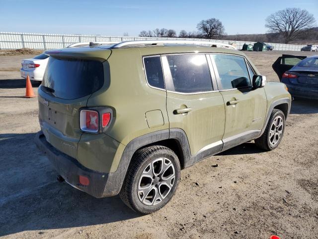 ZACCJBDT1FPC08417 - 2015 JEEP RENEGADE LIMITED GREEN photo 3