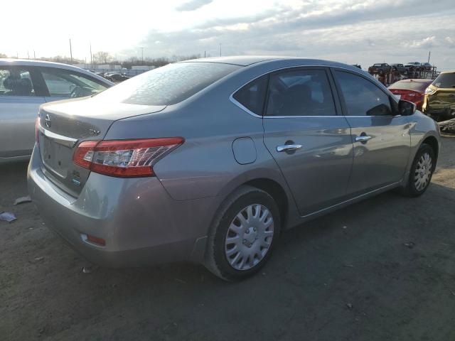 3N1AB7AP0EY285883 - 2014 NISSAN SENTRA S GRAY photo 3