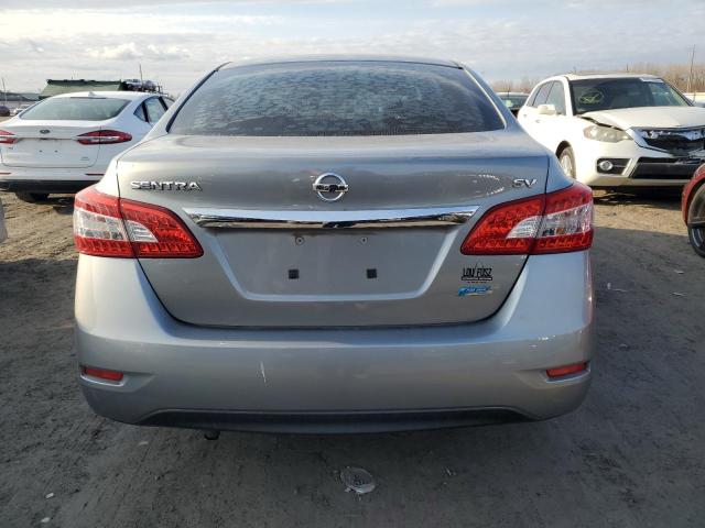 3N1AB7AP0EY285883 - 2014 NISSAN SENTRA S GRAY photo 6