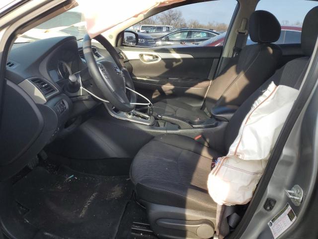 3N1AB7AP0EY285883 - 2014 NISSAN SENTRA S GRAY photo 7