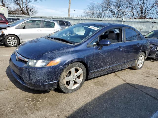 1HGFA16817L110897 - 2007 HONDA CIVIC EX BLUE photo 1