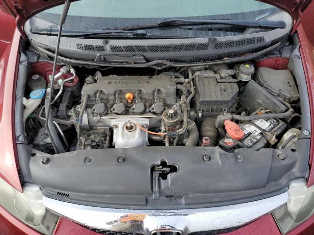 19XFA16529E033134 - 2009 HONDA CIVIC LX BURGUNDY photo 11