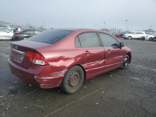 19XFA16529E033134 - 2009 HONDA CIVIC LX BURGUNDY photo 3