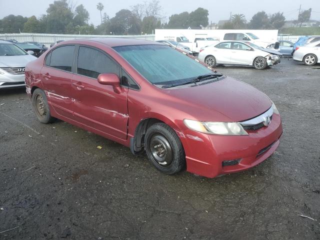 19XFA16529E033134 - 2009 HONDA CIVIC LX BURGUNDY photo 4