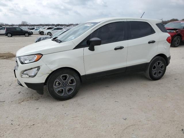 MAJ3S2FEXKC309388 - 2019 FORD ECOSPORT S WHITE photo 1