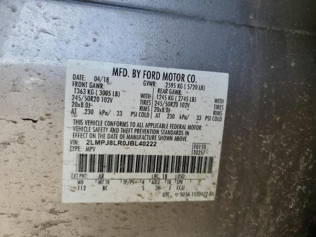 2LMPJ8LR0JBL40222 - 2018 LINCOLN MKX RESERVE Braun Foto 13