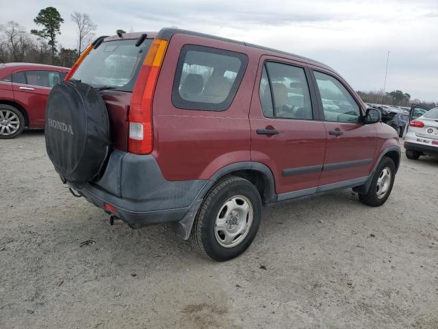 SHSRD68414U203145 - 2004 HONDA CR-V LX MAROON photo 3