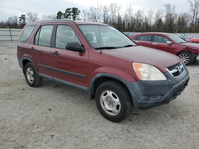 SHSRD68414U203145 - 2004 HONDA CR-V LX MAROON photo 4