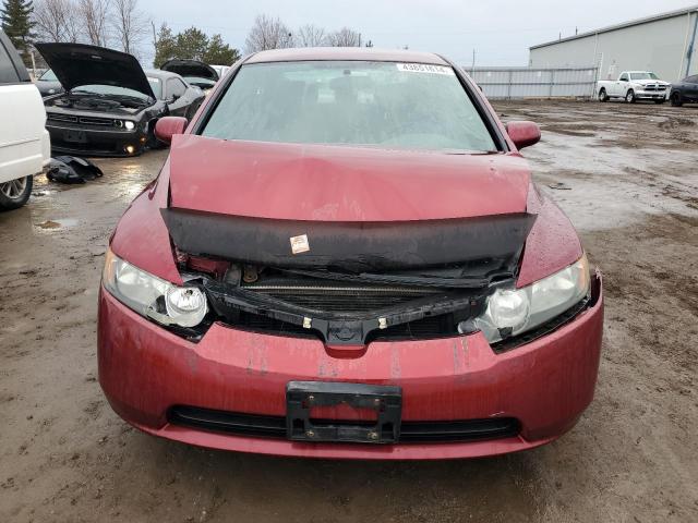 1HGFA16456L811194 - 2006 HONDA CIVIC LX MAROON photo 5