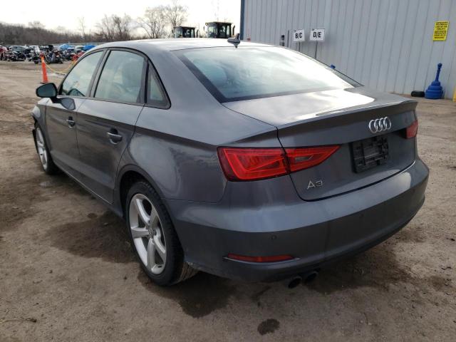 WAUA7HFF6G1050848 - 2016 AUDI A3 PREMIUM GRAY photo 2