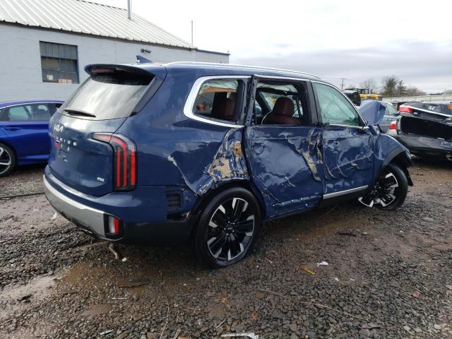 5XYP5DGC1PG341466 - 2023 KIA TELLURIDE SX BLUE photo 3