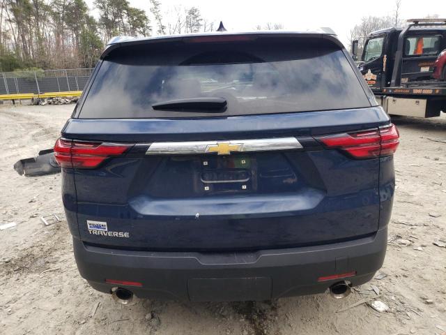 1GNERFKW3NJ105978 - 2022 CHEVROLET TRAVERSE LS BLUE photo 6