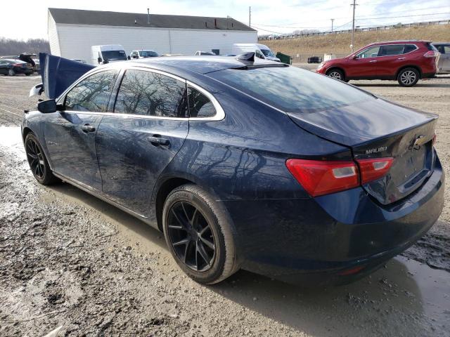 1G1ZE5ST1GF307268 - 2016 CHEVROLET MALIBU LT BLUE photo 2