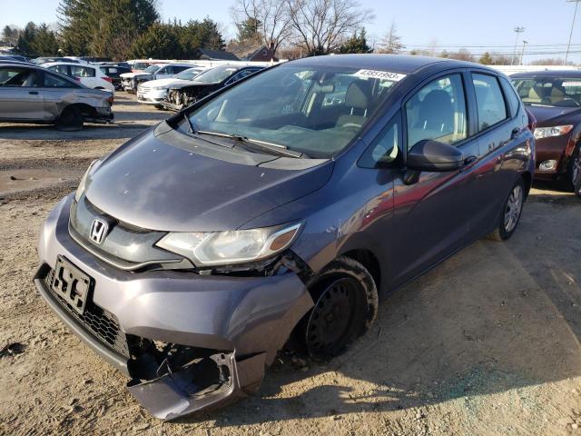 3HGGK5H59FM774244 - 2015 HONDA FIT LX GRAY photo 1