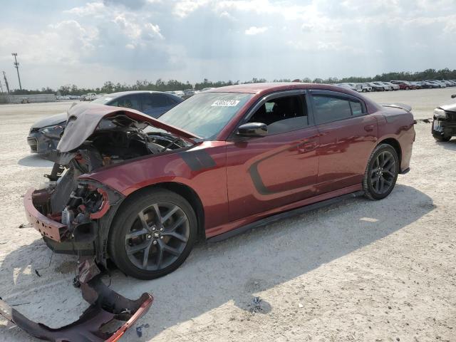 2C3CDXHG3KH573134 - 2019 DODGE CHARGER GT BURGUNDY photo 1