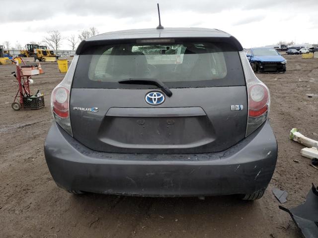 JTDKDTB39D1049378 - 2013 TOYOTA PRIUS C GRAY photo 6