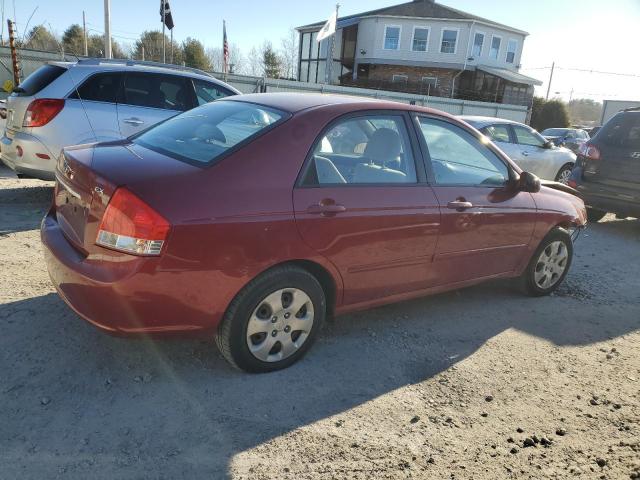 KNAFE222995603998 - 2009 KIA SPECTRA EX RED photo 3