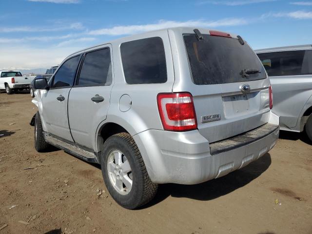 1FMCU92Z98KE63249 - 2008 FORD ESCAPE XLS SILVER photo 2