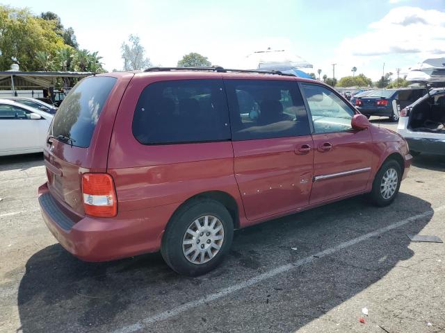 KNDUP132156648130 - 2005 KIA SEDONA EX BURGUNDY photo 3