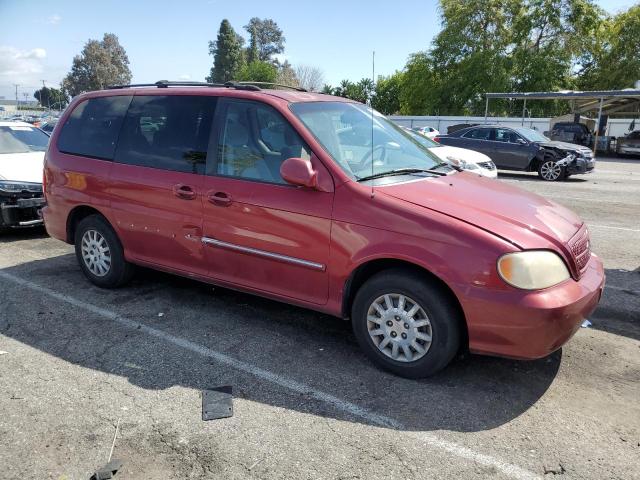 KNDUP132156648130 - 2005 KIA SEDONA EX BURGUNDY photo 4