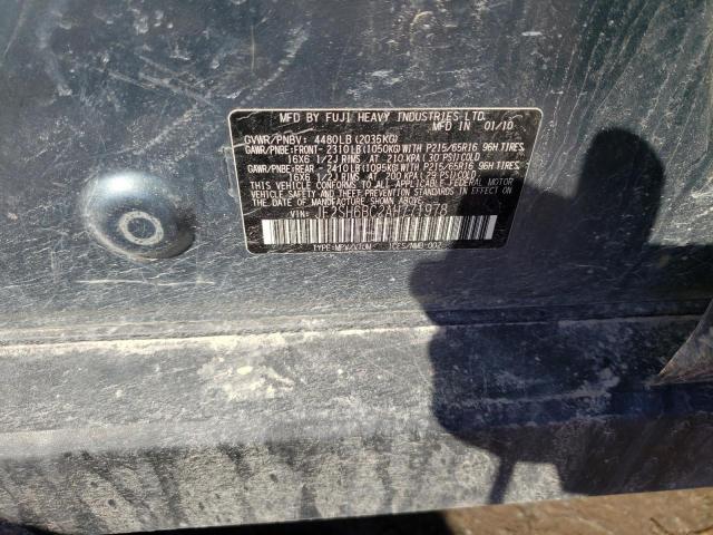 JF2SH6BC2AH771978 - 2010 SUBARU FORESTER XS Grün Foto 12