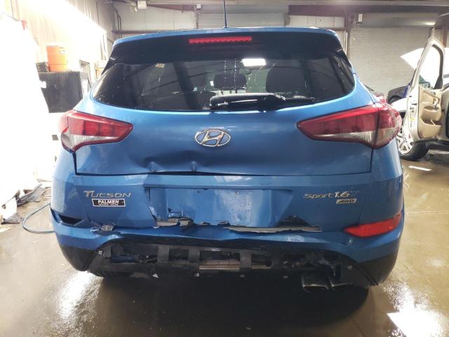 KM8J3CA24HU379811 - 2017 HYUNDAI TUCSON LIMITED BLUE photo 6