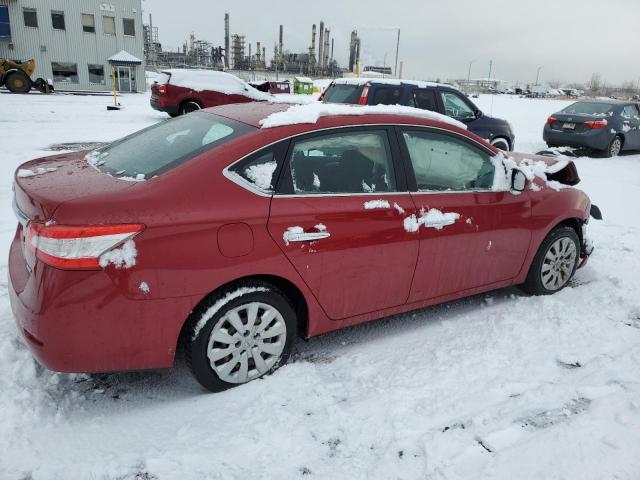 3N1AB7AP4DL712171 - 2013 NISSAN SENTRA S RED photo 3