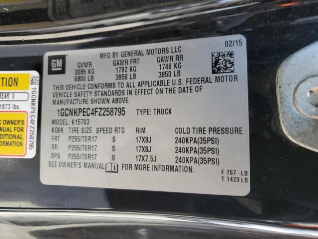 1GCNKPEC4FZ258795 - 2015 CHEVROLET SILVERADO K1500 BLUE photo 12