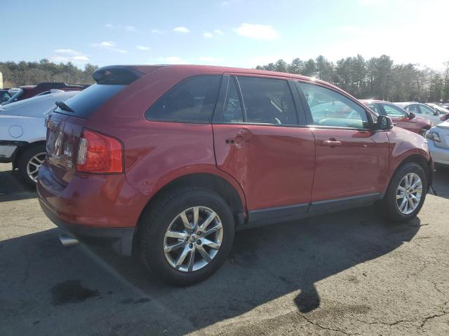 2FMDK4JC9DBA71970 - 2013 FORD EDGE SEL RED photo 3