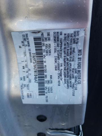 1FAHP37N47W184647 - 2007 FORD FOCUS ZX5 SILVER photo 12