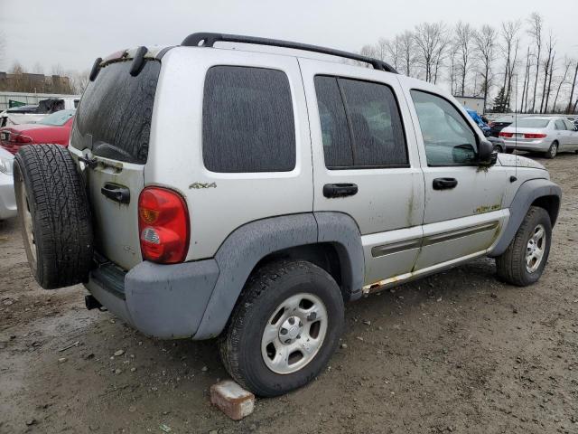 1J4GL48K82W224288 - 2002 JEEP LIBERTY SPORT SILVER photo 3