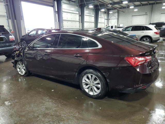 1G1ZD5ST9MF014734 - 2021 CHEVROLET MALIBU LT MAROON photo 2