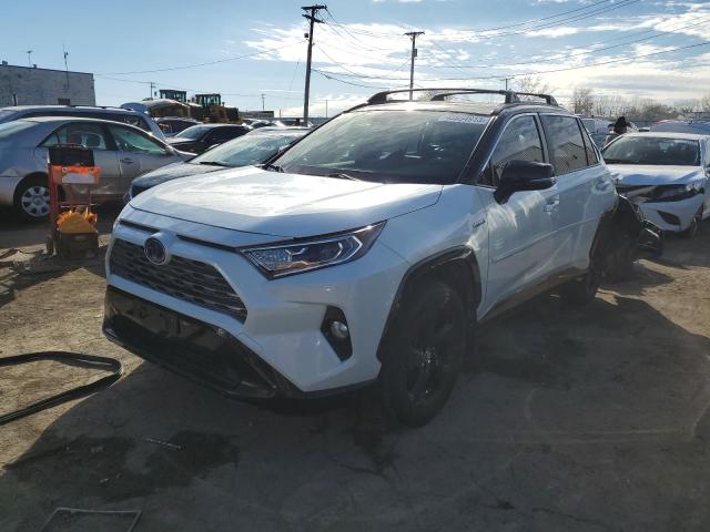 JTMEWRFV5KJ003176 - 2019 TOYOTA RAV4 XSE WHITE photo 1