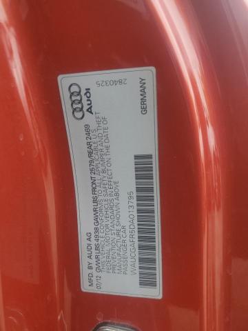 WAUCGAFR5DA013795 - 2013 AUDI S5 PREMIUM PLUS ნარინჯისფერი ფოტო 13