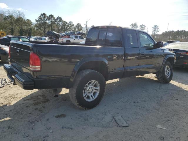 1B7GG22N41S169801 - 2001 DODGE DAKOTA BLACK photo 3