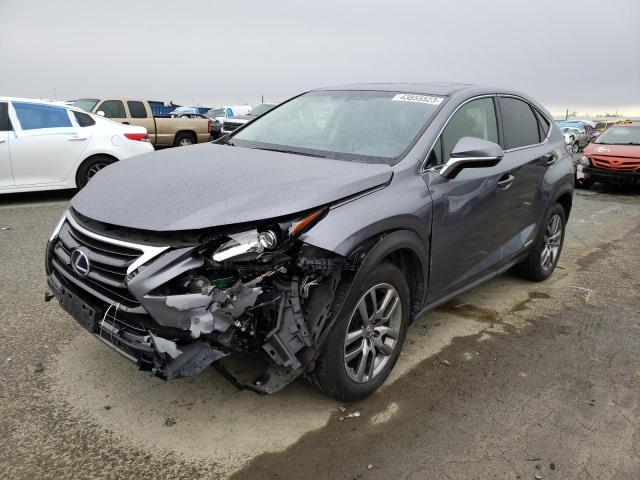 JTJYWRBZ5F2002273 - 2015 LEXUS NX 300H GRAY photo 1