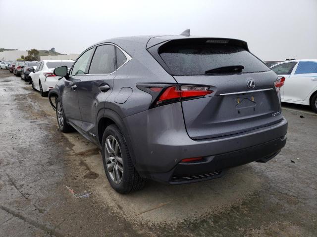 JTJYWRBZ5F2002273 - 2015 LEXUS NX 300H GRAY photo 2