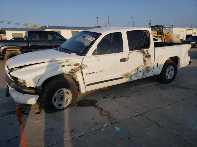 1B7HL38X02S719527 - 2002 DODGE DAKOTA QUAD SPORT WHITE photo 1