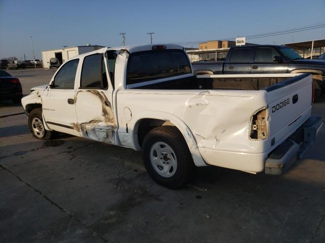 1B7HL38X02S719527 - 2002 DODGE DAKOTA QUAD SPORT WHITE photo 2