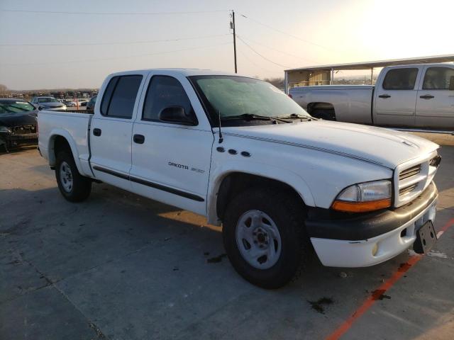 1B7HL38X02S719527 - 2002 DODGE DAKOTA QUAD SPORT WHITE photo 4