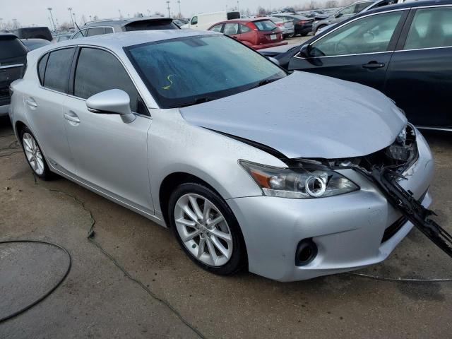 JTHKD5BHXC2075132 - 2012 LEXUS CT 200 SILVER photo 4