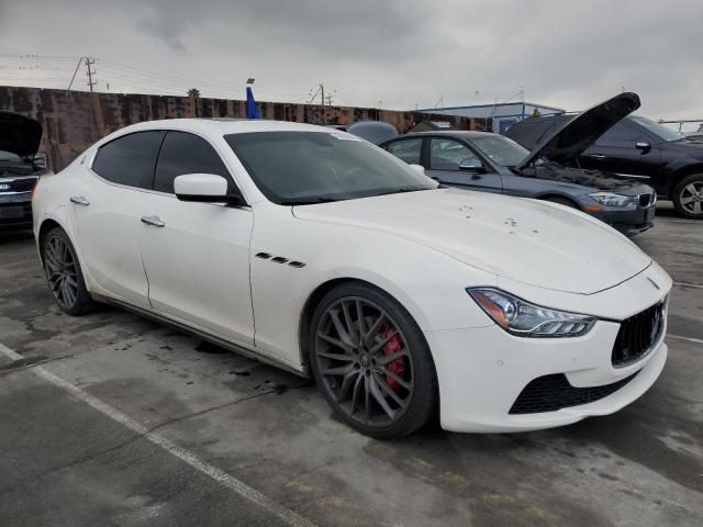 ZAM57RTA7F1143178 - 2015 MASERATI GHIBLI S WHITE photo 4