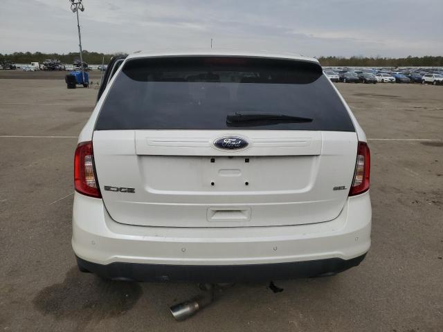 2FMDK3JC6DBA77218 - 2013 FORD EDGE SEL WHITE photo 6