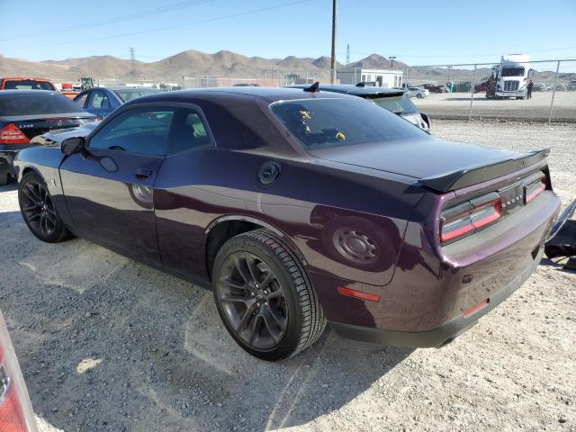 2C3CDZFJ3NH164923 - 2022 DODGE CHALLENGER R/T SCAT PACK PURPLE photo 2