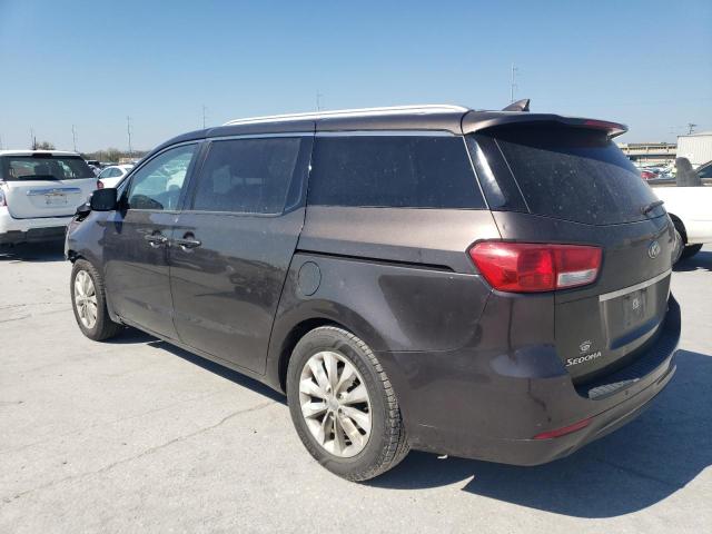 KNDMC5C19G6184288 - 2016 KIA SEDONA EX BROWN photo 2