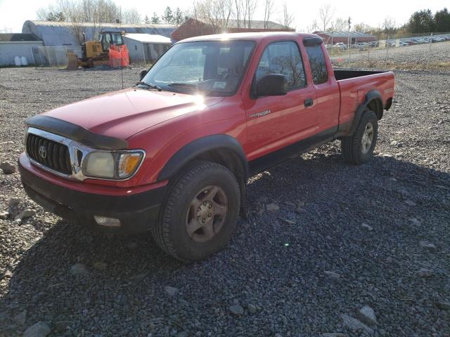 5TEWN72NX2Z035340 - 2002 TOYOTA TACOMA XTRACAB RED photo 2