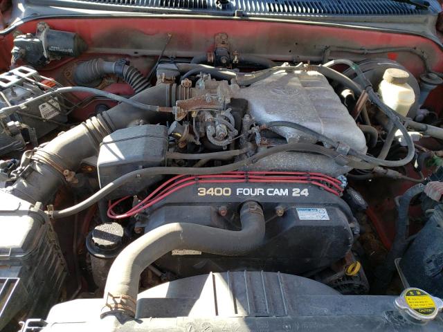 5TEWN72NX2Z035340 - 2002 TOYOTA TACOMA XTRACAB RED photo 7