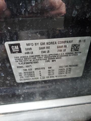 KL4CJFSB6FB270563 - 2015 BUICK ENCORE CONVENIENCE 黑色 照片 12