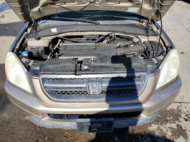 2HKYF18504H516679 - 2004 HONDA PILOT EXL GOLD photo 12